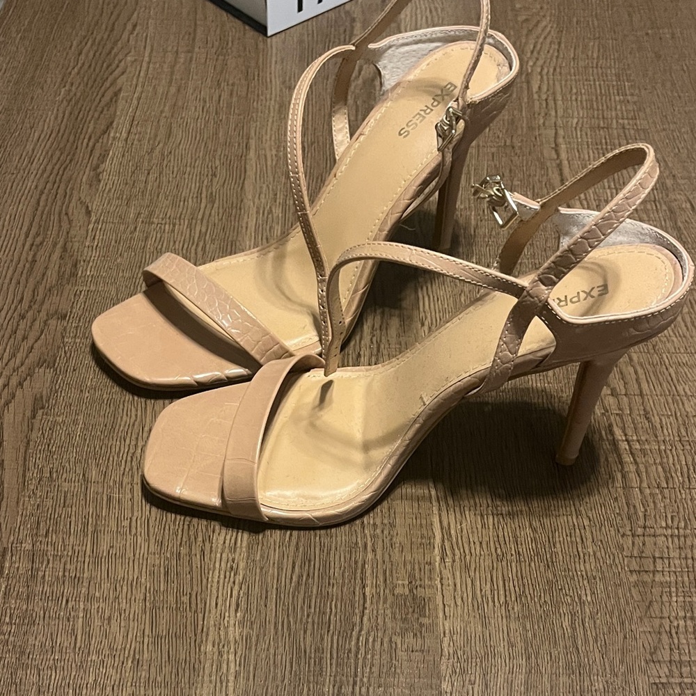 Express Women's Nude Strappy Heels